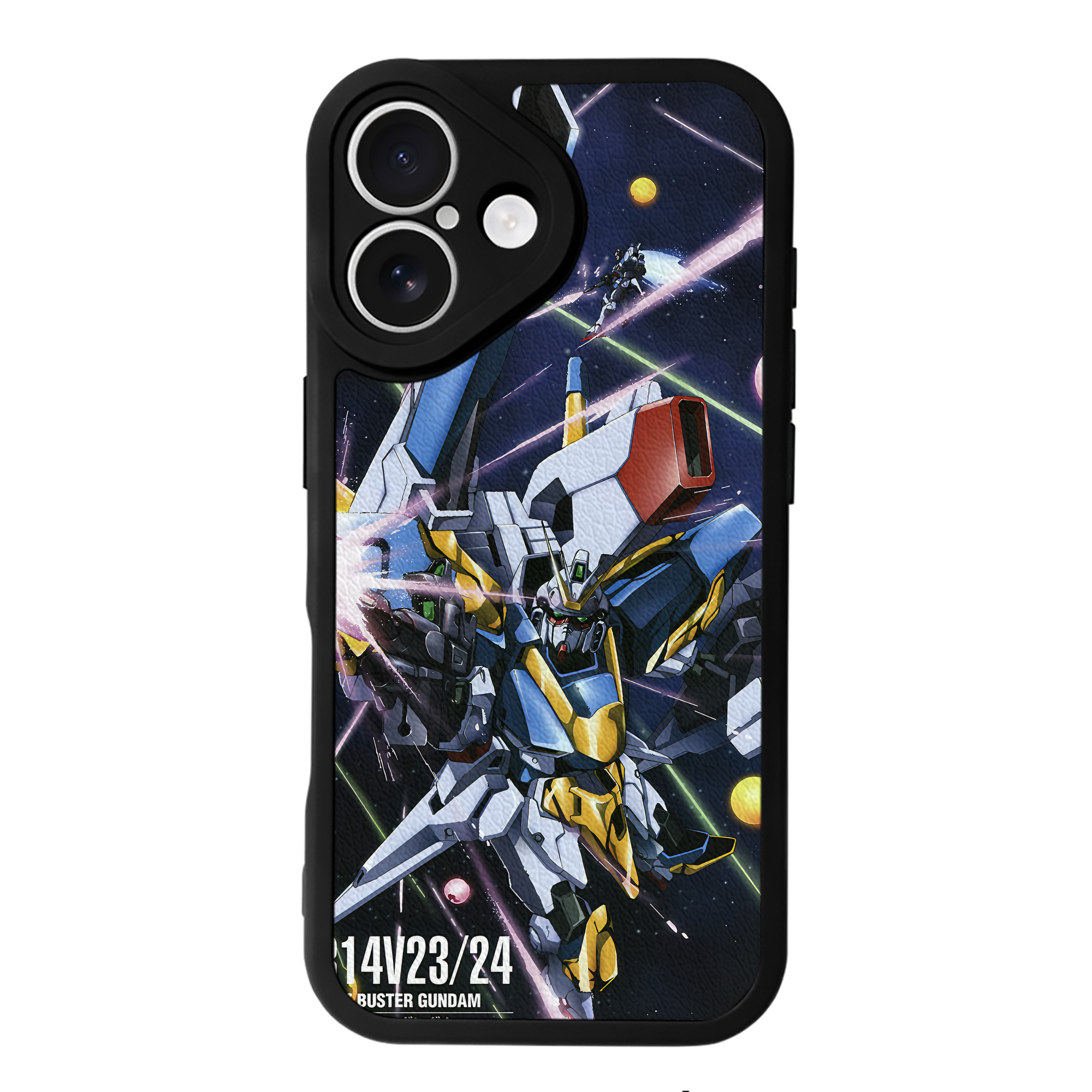（画像用） 機動戦士ガンダム Mobile Suit Gundam 【iPhone 16シリーズ対応】シリコンスマホケース（レザー調） 材質：シリコン